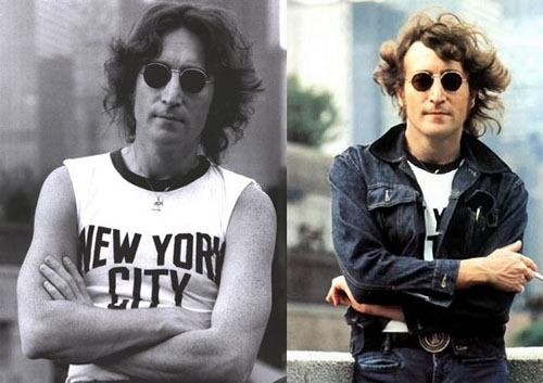 john lennon occhiali a specchio