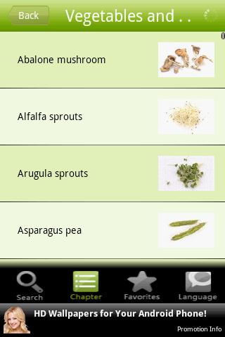 Vegetables and Legumes