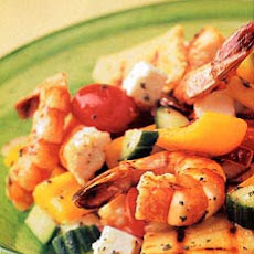 Grilled Shrimp Greek Salad