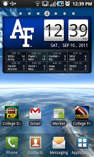 Air Force Falcons Live Clock