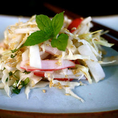Baby salad turnip, radish and sesame