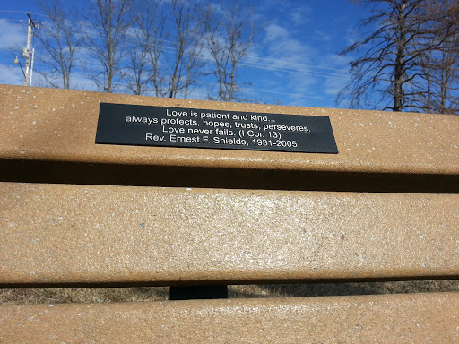 Rev. Ernest F. Shields Memorial Bench