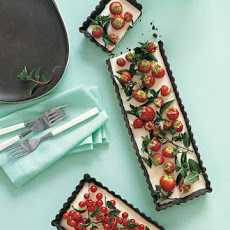 Chocolate-Peppermint Tarts with Currants and Berries