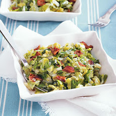 Brussels Sprouts with Crispy Bacon and Shallots