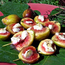 Broiled Figs With Goat Cheese