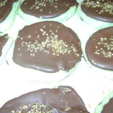 Mint Shortbread Cookies