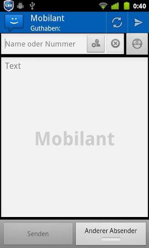 WebSMS: Mobilant Connector