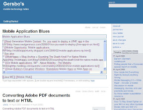Tiddlywiki screendump - gersbo.dk