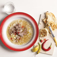 Turkish Rice Soup with Lamb