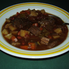Hearty Beef and Rice Minestrone Soup