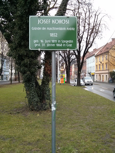Gedenktafel Josef Korösi
