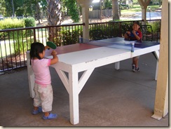 we enjoyed playing ping pong too