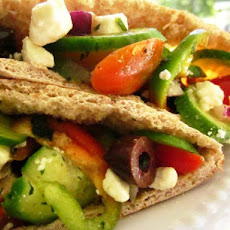 Greek Salad in a Pita