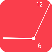 Minimal Red Clock