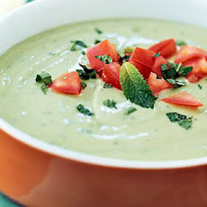 Chilled Avocado and Mint Soup