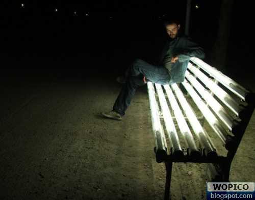 Glowing Bench