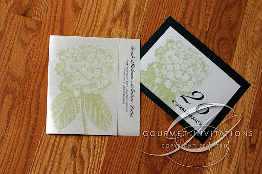 Terrah's Hydrangea wedding invitations were one of my favorites with the 