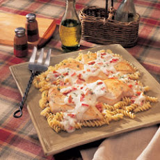 Chicken & Creamy Garlic Sauce