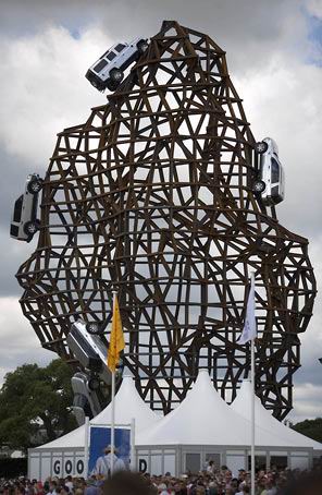 Land Rover’s car sculpture