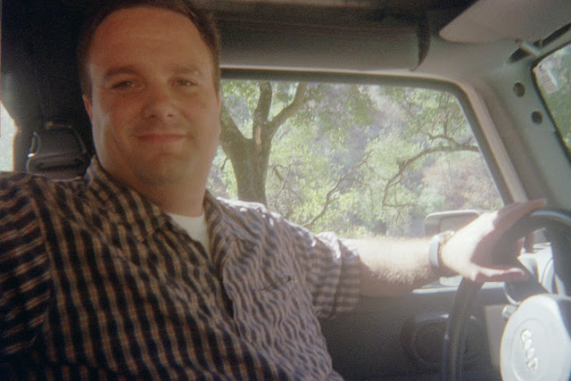 Greg driving up the Kings River Trail.