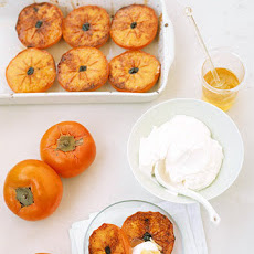 Broiled Persimmons with Mascarpone