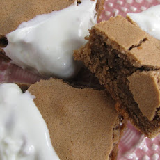 White Chocolate-Dipped Brownies