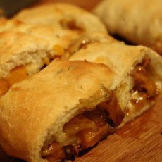 Butternut, Caramelized Onion, and Mushroom Stromboli