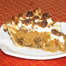 Pumpkin-Ginger Pie With Golden Marshmallow Topping