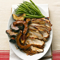 Molasses-Glazed Turkey Breast and Acorn Squash