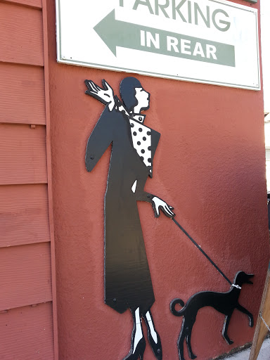 Lady Walking Dog