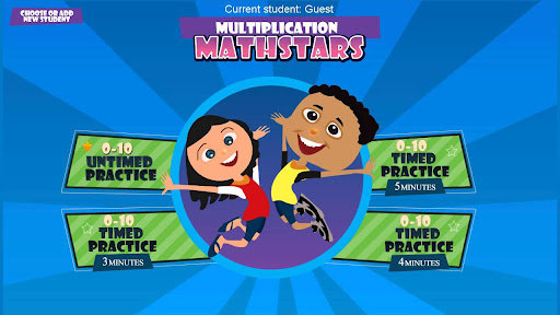 Multiplication Math Stars