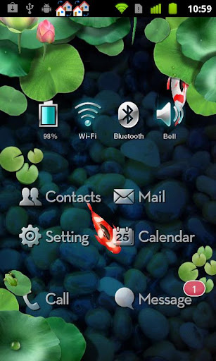【免費娛樂App】Koi Pond MXHome Theme-APP點子