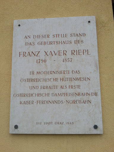 Geburtshaus Franz Xaver Riepl