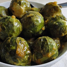 Garlic and Mustard Roasted Brussel Sprouts