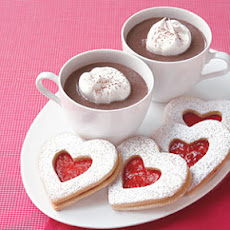Raspberry Linzer Heart Cookies