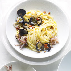 Linguine with Cockles and Squid