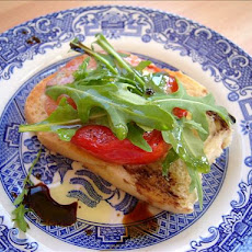 Toasted Tomato Salad With Blue Cheese and Rocket