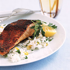 Blackened Salmon and Rice