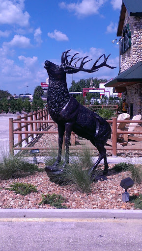 Twin Peaks Steel Elk Sculpture