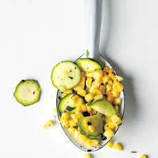 Raw Corn and Zucchini Salad