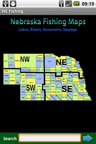 Nebraska Fishing Maps - 6K