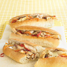 Chicken Cheesesteaks with Peppers