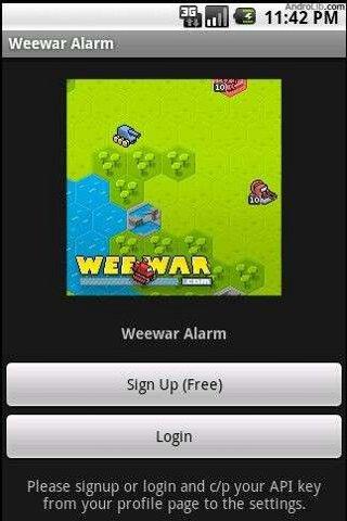 Weewar Alarm