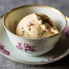 Ginger Ice Cream with Honey-Sesame Brittle