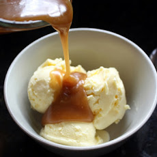 Ice Cream with Butterscotch Sauce