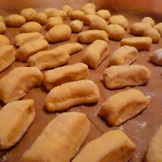 Sweet Potato Gnocchi with Chestnut Pesto
