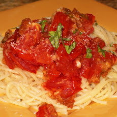 Spaghettini with Roasted Heirloom Tomatoes