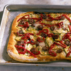 Sausage, Zucchini, and Pepper Pizza