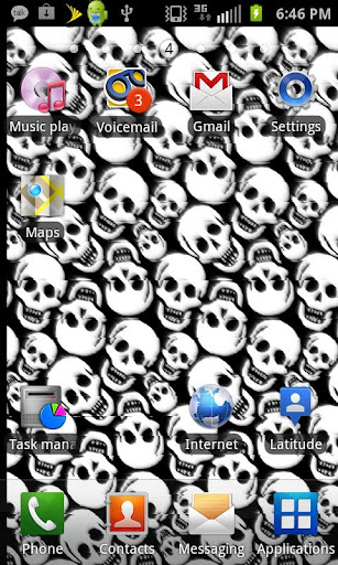 Flying Skulls Live Wallpaper