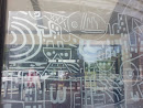 Bus Stop Glass Etching